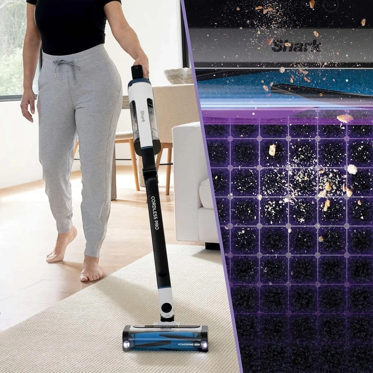 Shark SV75Z Cordless Pet Perfect Handheld Portable Vacuum Rechargeable-BLUE