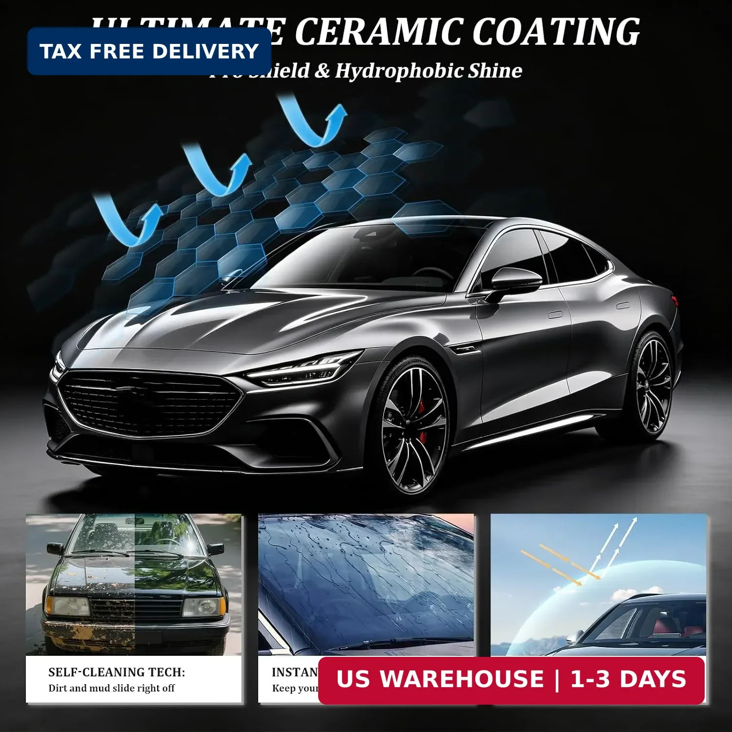 Crystal Serum for Cars – 100 ml Advanced 9H Hydrophobic Graphene Ceramic Coating