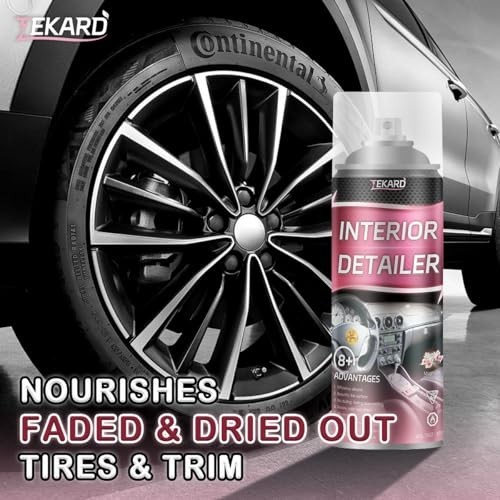 Large 15 oz Car Interior Cleaner & Detailer – Leather, Rubber, Plastic Safe, Whe