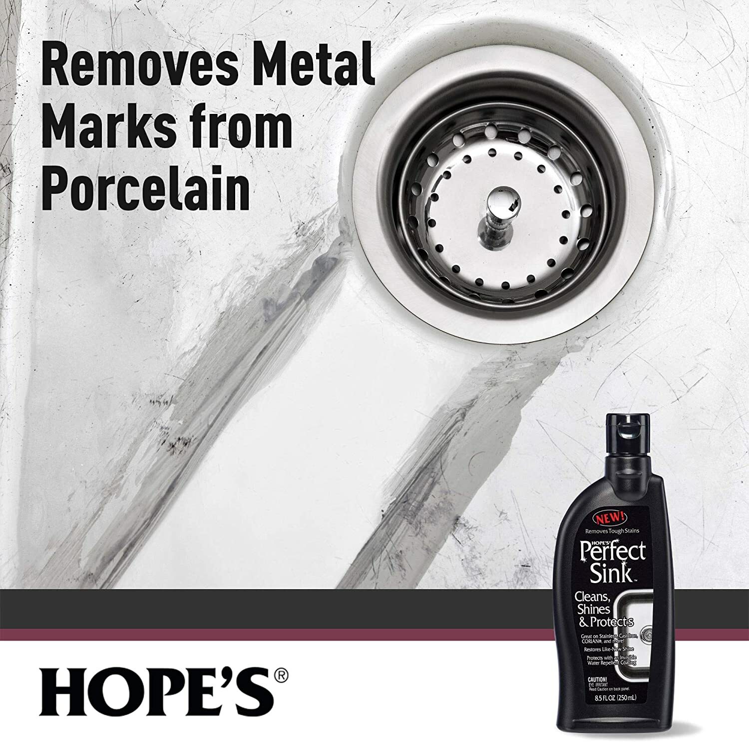 HOPE’S Perfect Sink Stainless Iron CLEAN SHINE & PROTECT Water Repellent Coating