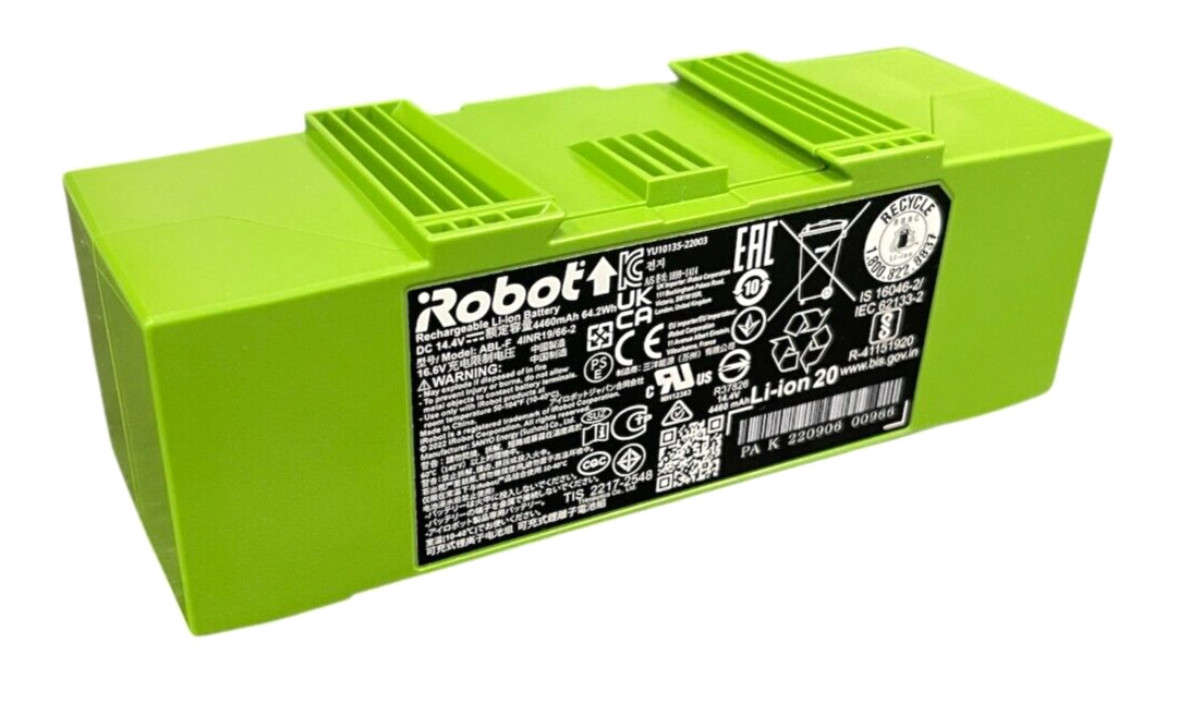 Original iRobot Roomba J5 J5+ J6 J6+ J7 J7+ Li-ion Battery 14.4V, 4460mAh ABL-F