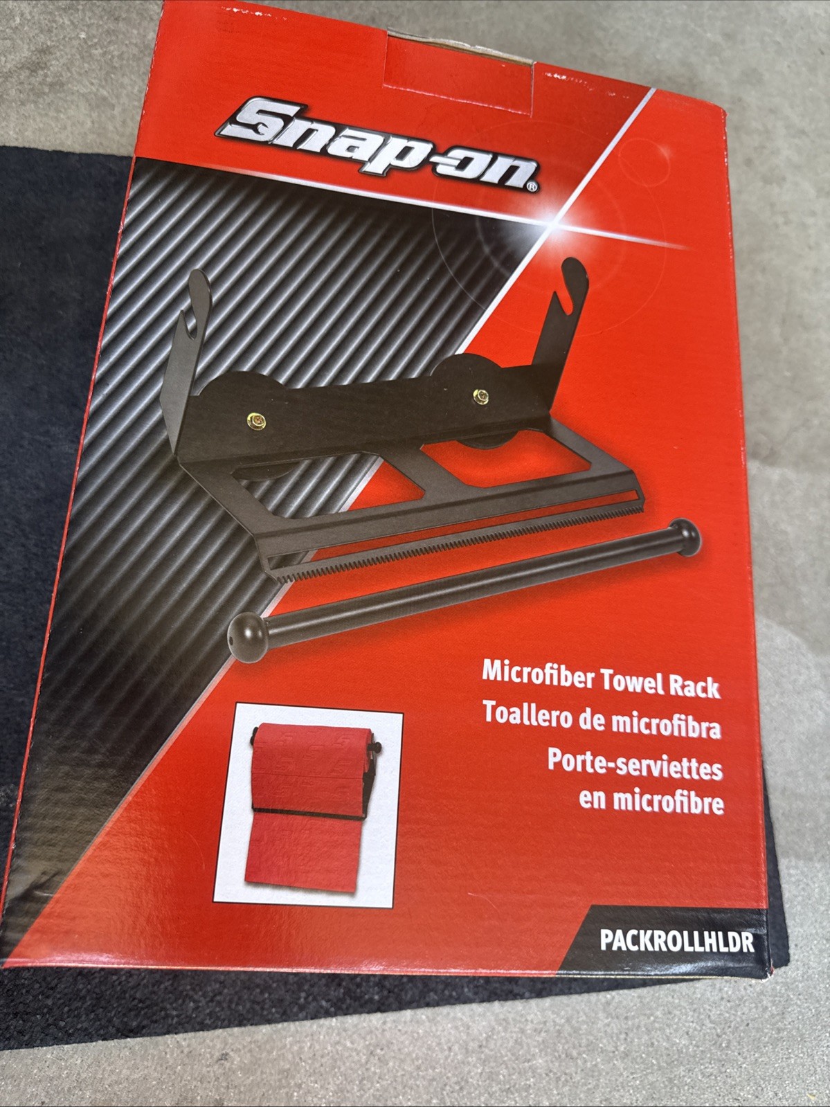 For Snap On Tools PACKROLLHLDR Microfiber Towel Rack New