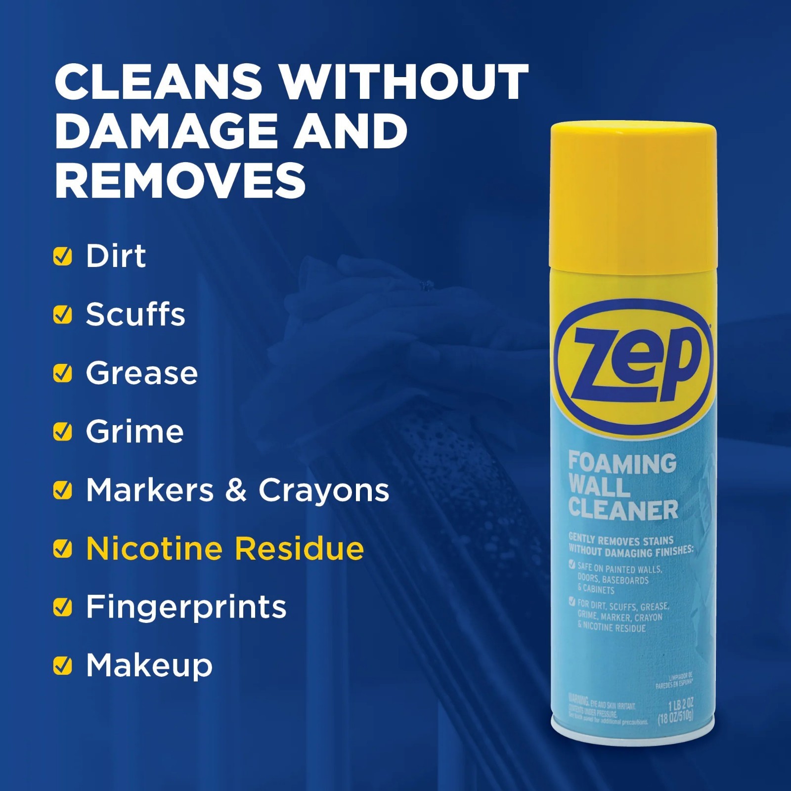 Zep Foaming Wall Cleaner 18 -fl oz Non-Scented Foam All-Purpose Cleaner