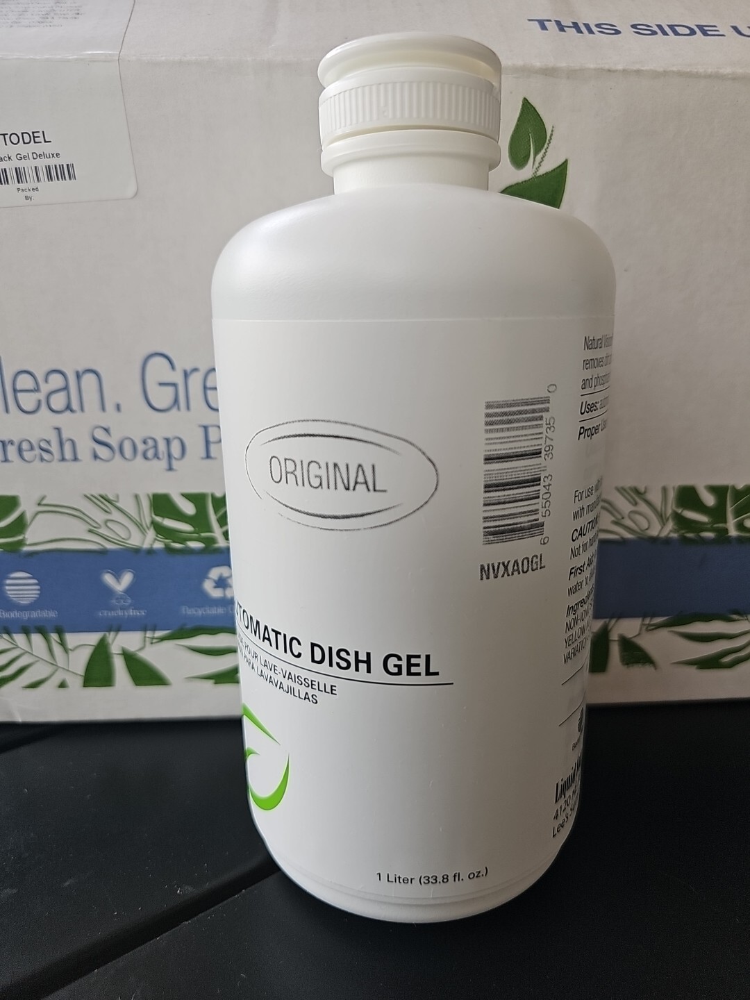 Natural Visions liquid Automatic dishwasher dish gel 33.8 fl oz / 1 Liter