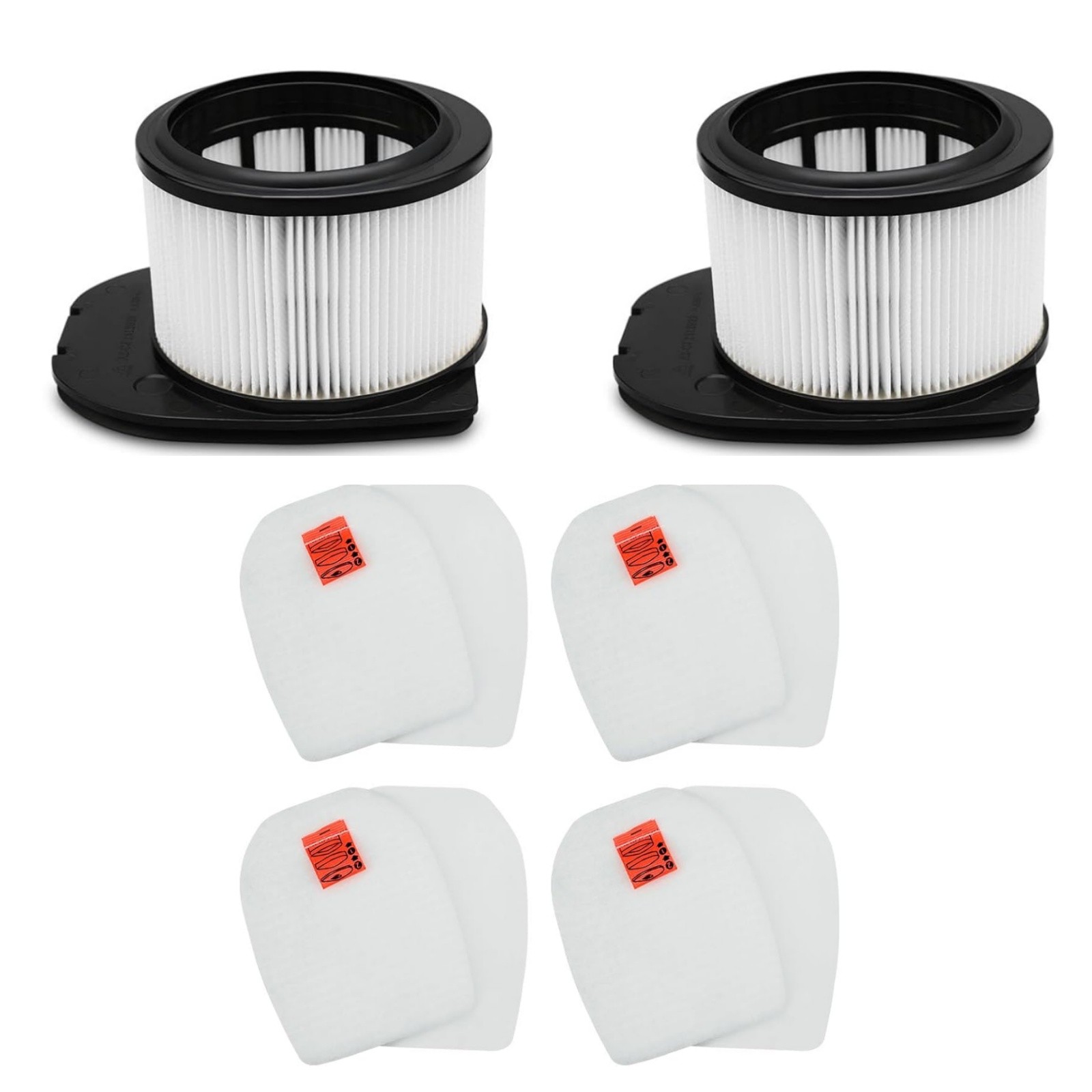 2 Pack HEPA Felt Foam Filter Set For Shark IZ862H IZ400 Stratos Vacuum Cleaner