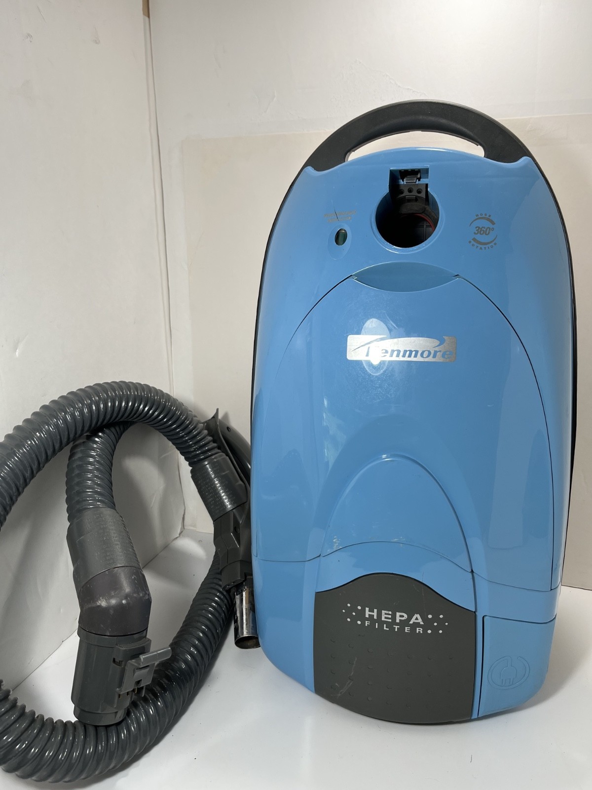 KENMORE HEPA Bagged Canister Vacuum Model 116 BODY w/3 Attachments/Hose – READ