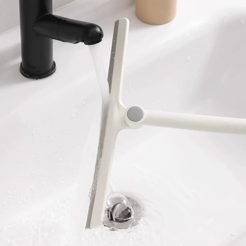 360 Degree Rotatable Shower Squeegee Glass Wiper Scraper Squeegee Cleaner with S
