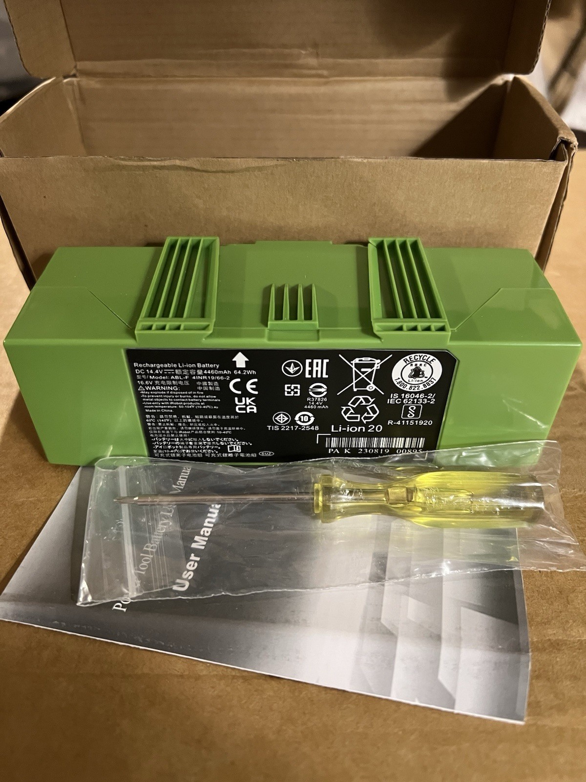 ABL-F 75Wh Battery for iRobot Roomba i & e & j Series 5200mAh