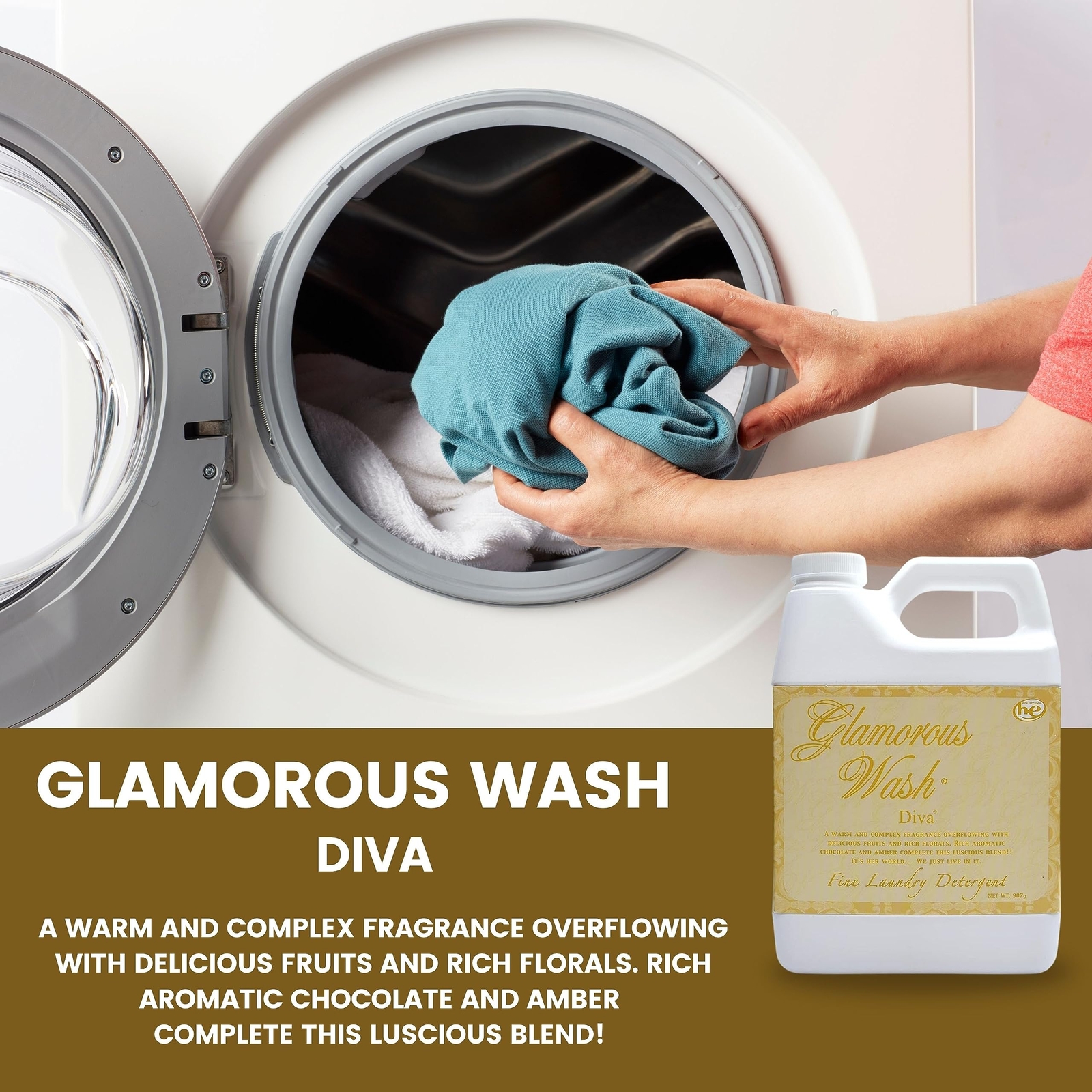 Tyler Glamorous Wash Diva Laundry Detergent 32 Fl Oz Pack of 1 Scented Cleaner