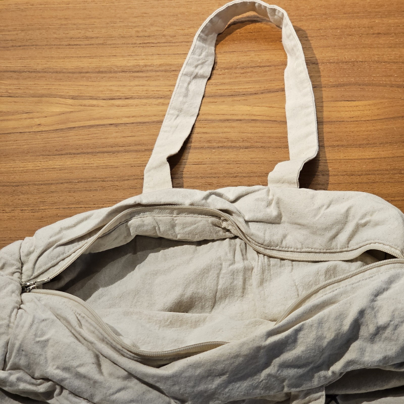 Monoprix Reusable Shopping Bag Tote, Insulated/Padded, Cotton, Made In Paris