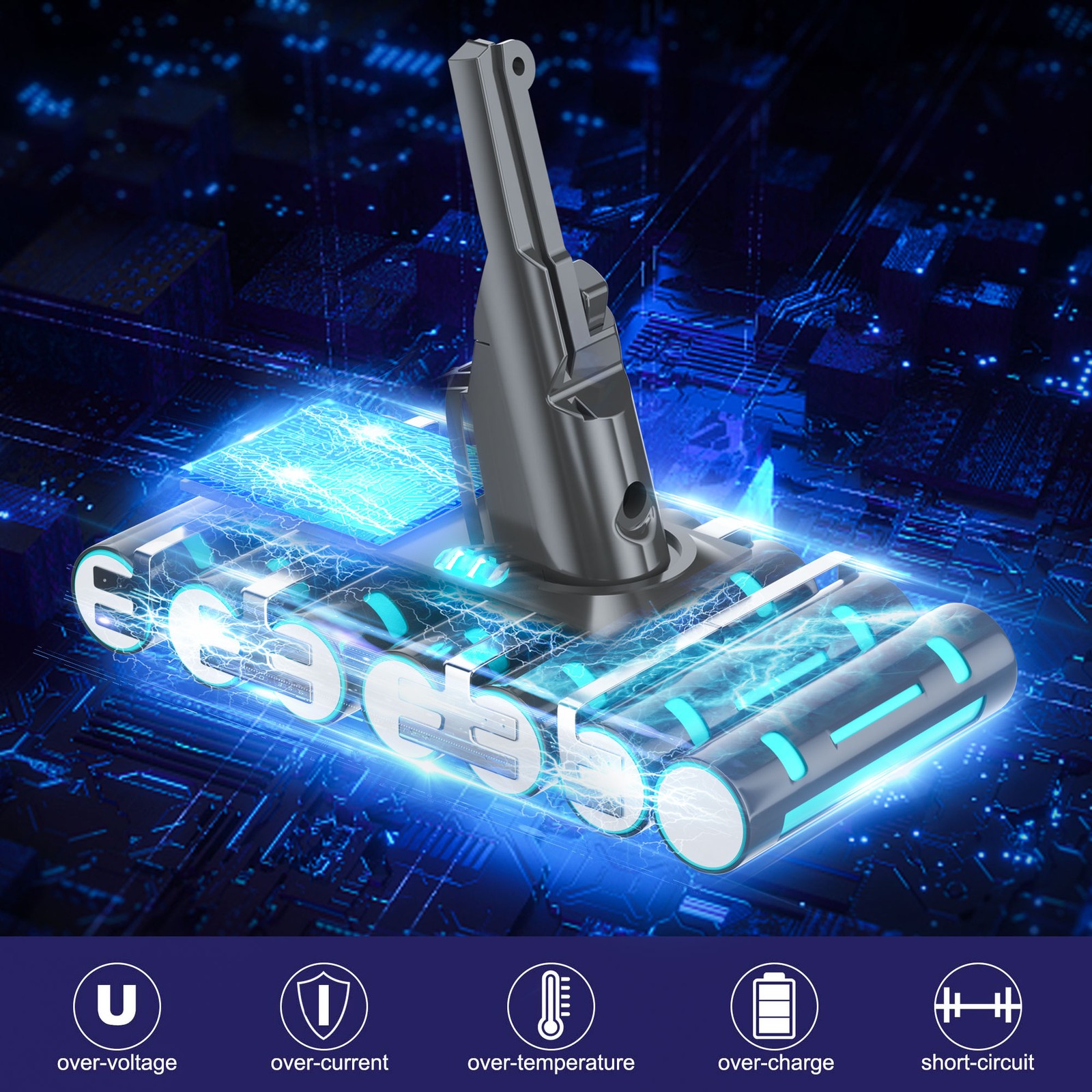 9000mah V8 Battery For Dyson V8 Battery V8 Animal V8 Motorhead V8 Fluffy V8 SV10