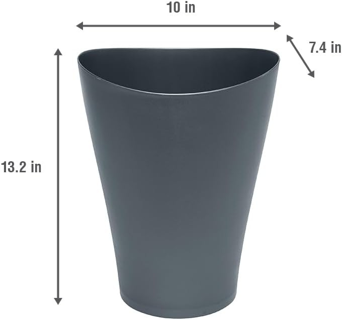 Spa Works Vanity Wastebasket, Home/Bathroom/Office Use, Small 2.25 Gallon,