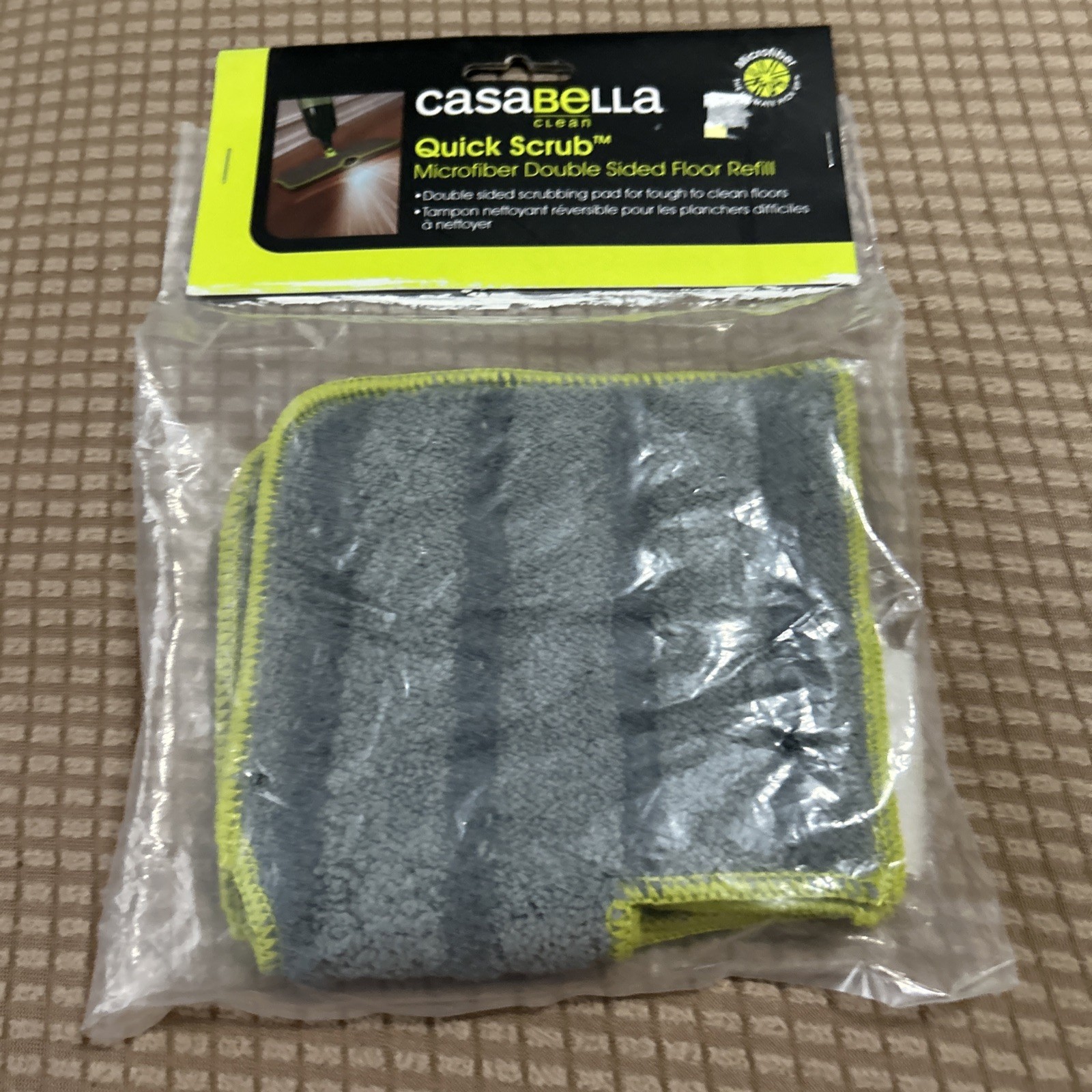 Casabella Quick Scrub Microfiber Floor Refill Use With Spray Mop 17700 New