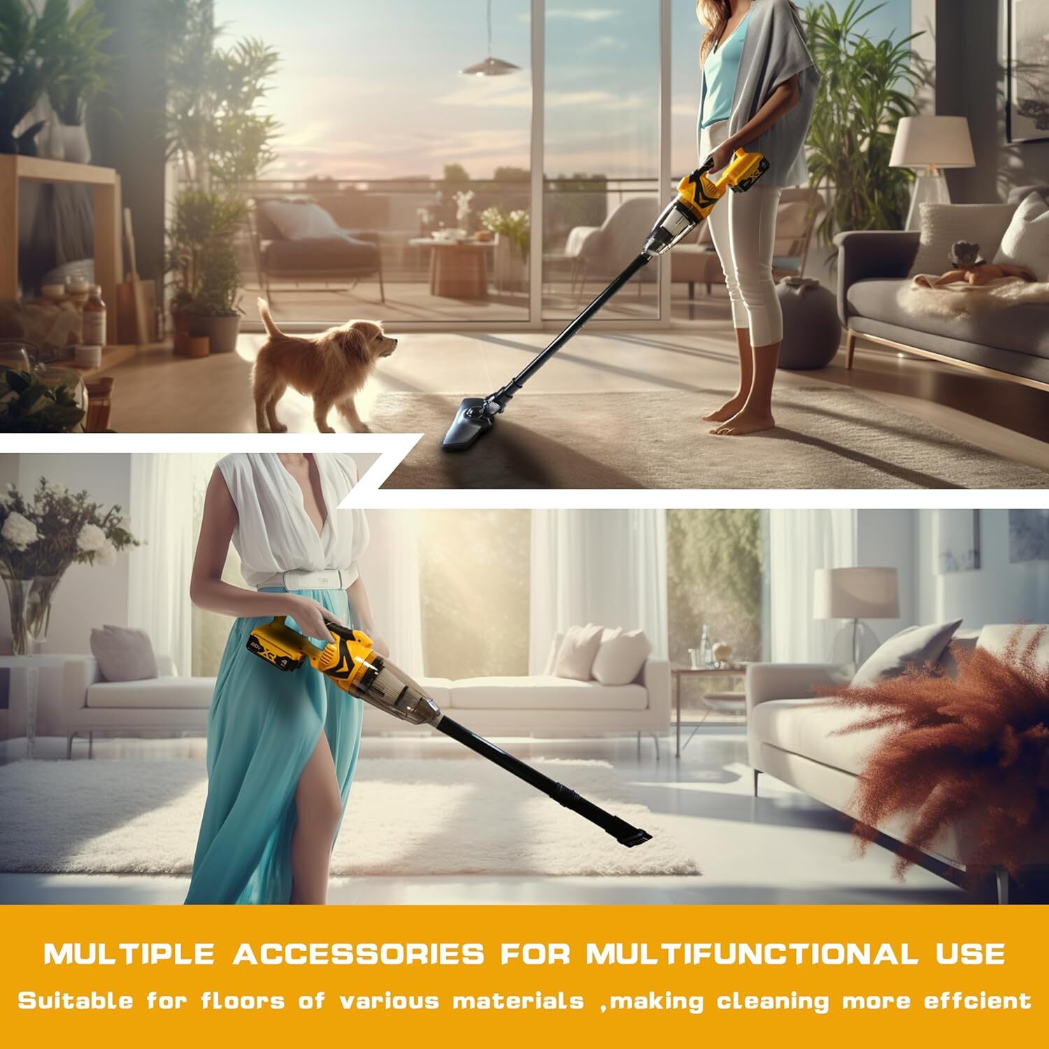 Vacuum Cleaner for DEWALT 20VMAX Batteries, Cordless Handheld Stick No Batterie