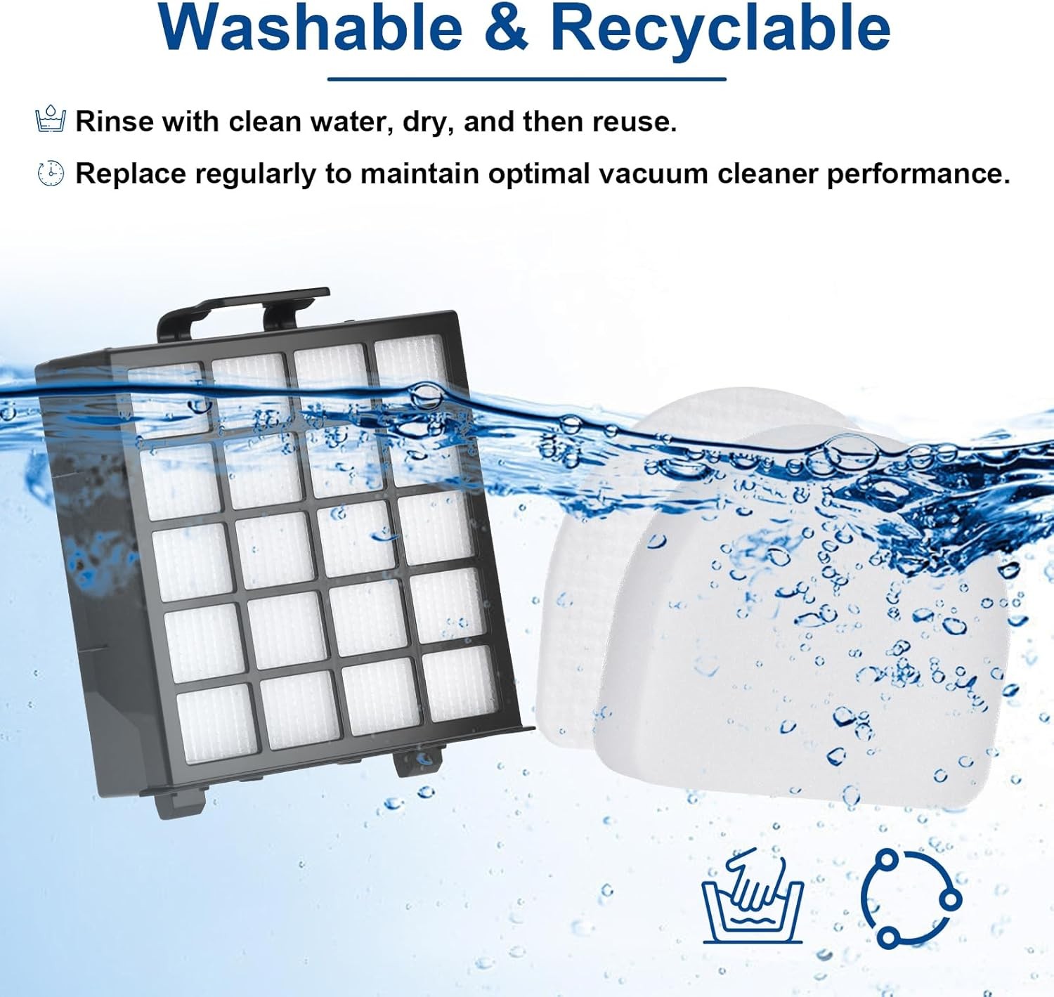 AZ4002 Replacement filter for Shark Detect Pro Vacuum AZ4000 AZ4002 AZ4000C 2