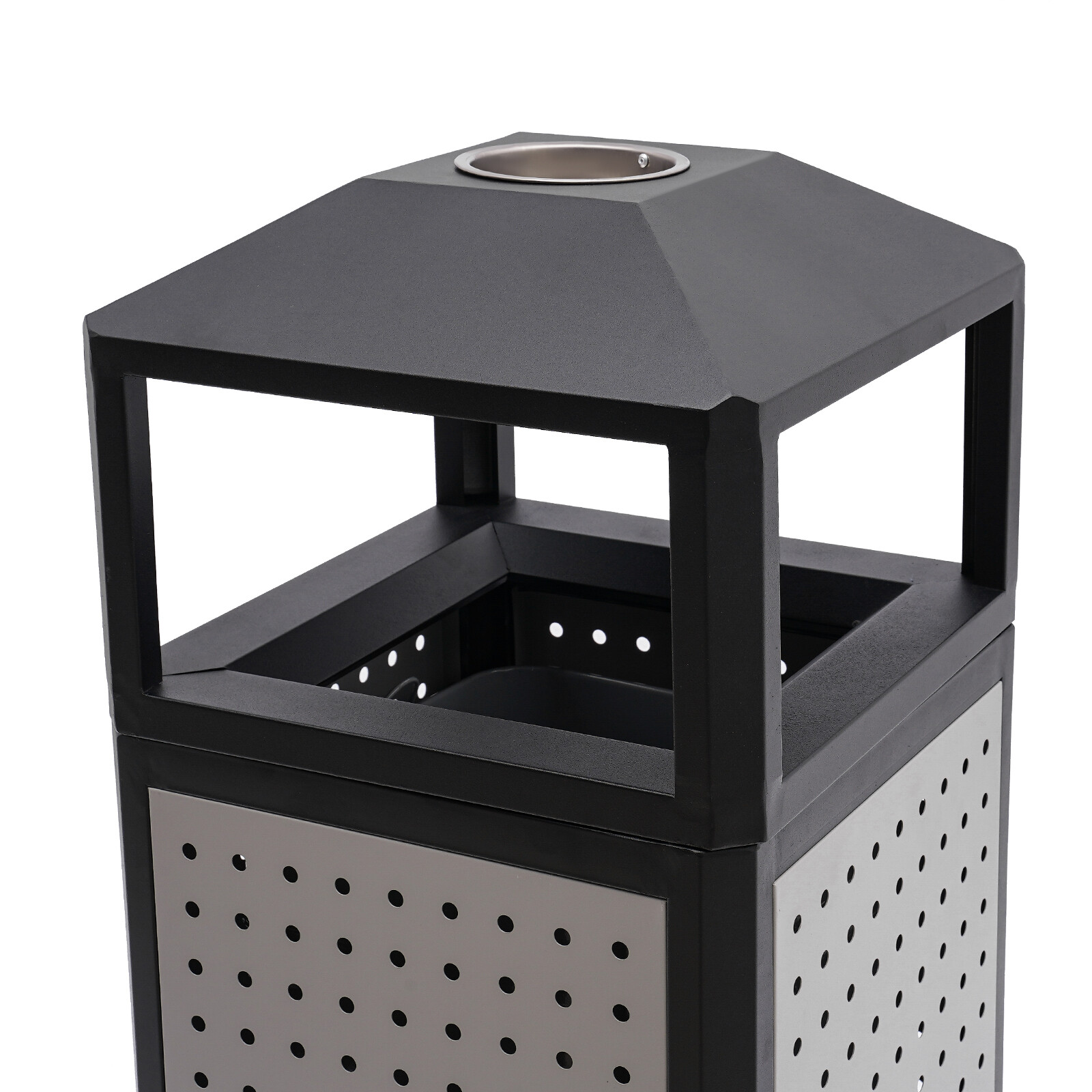 Commercial Waste Container, Outdoor Trash Can, Garbage Enclosure Grey