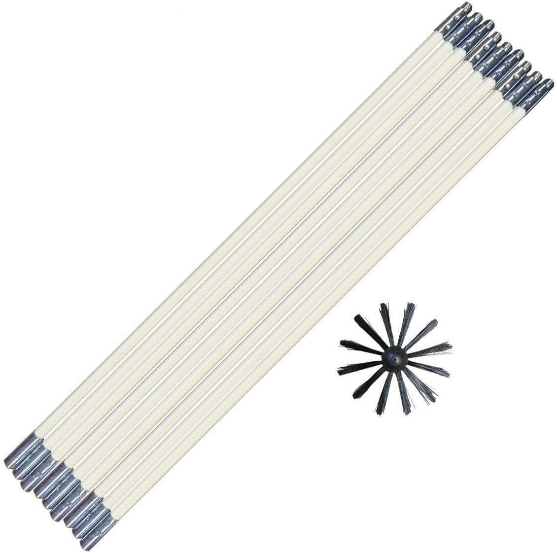 Dryer Vent Cleaning Brush, Lint Remover Kit, With or Without Drill 12 ,24, 36 ft