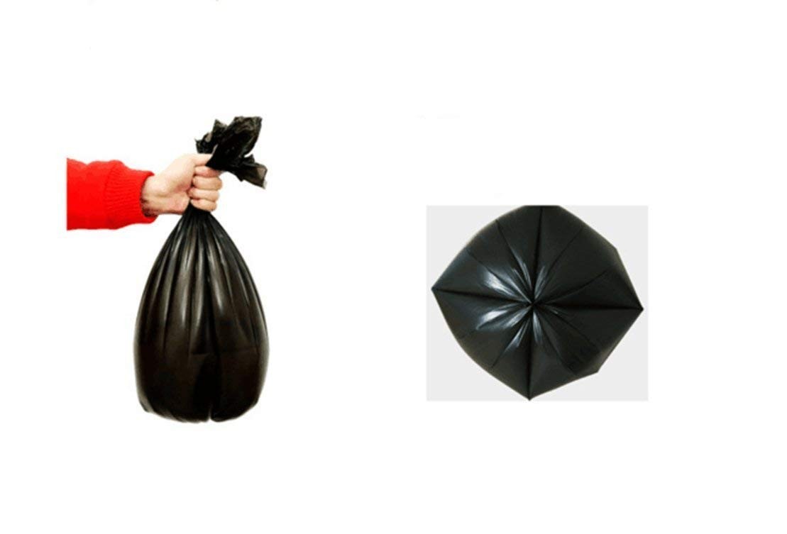 1.2-1.5 Gallon/180pcs Small Wastebasket Trash 180 Count (Pack of 1), Black