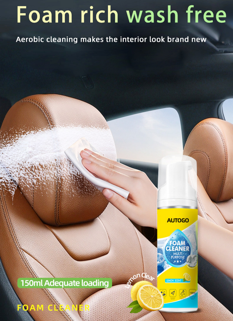 4-in-1 Multi-Enzyme Foam Cleaner, Deep Cleaning Spray for Car Kitchen Bathroom