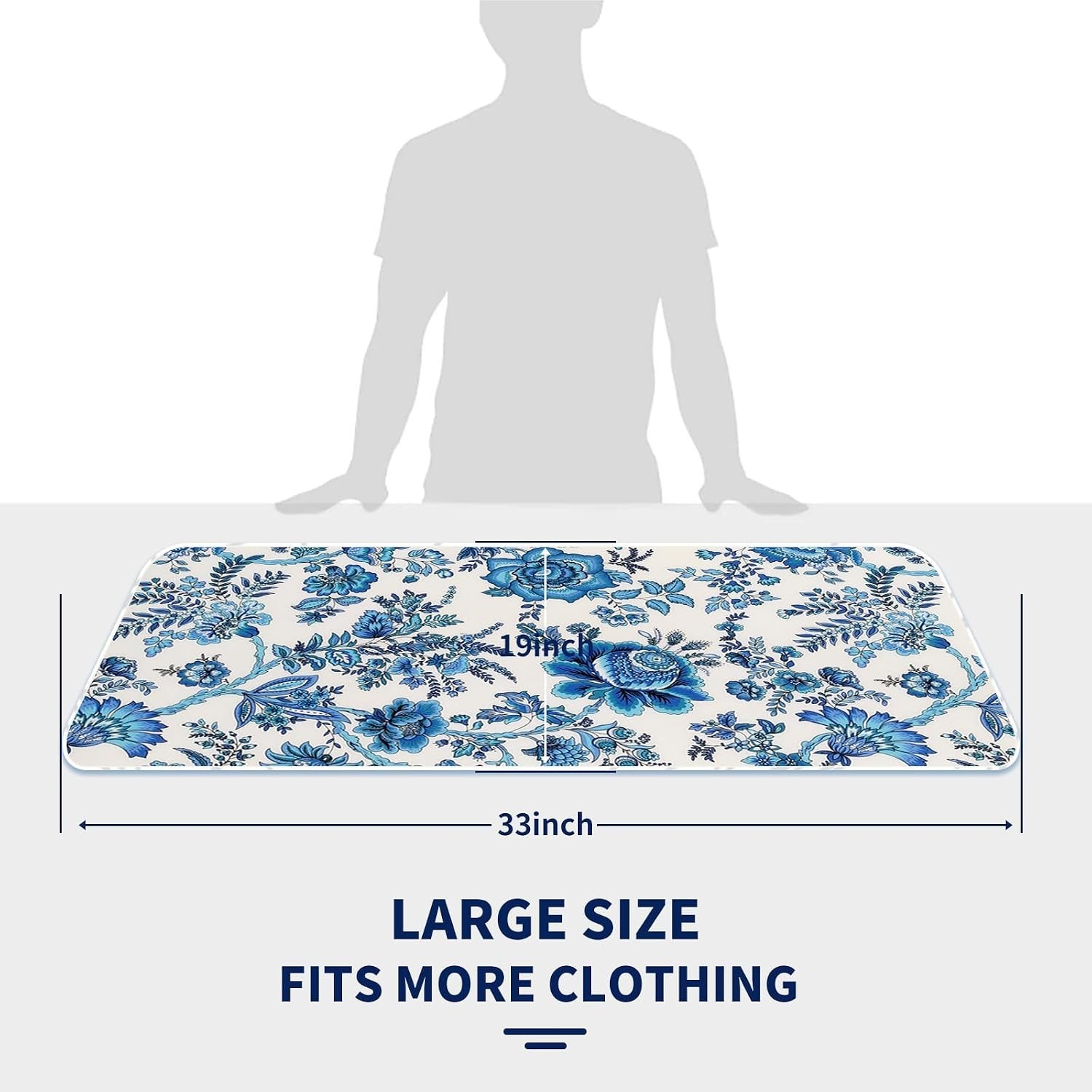33” Cotton Ironing Pad – Scorch Resistant and Lightweight for Convenient Ironing