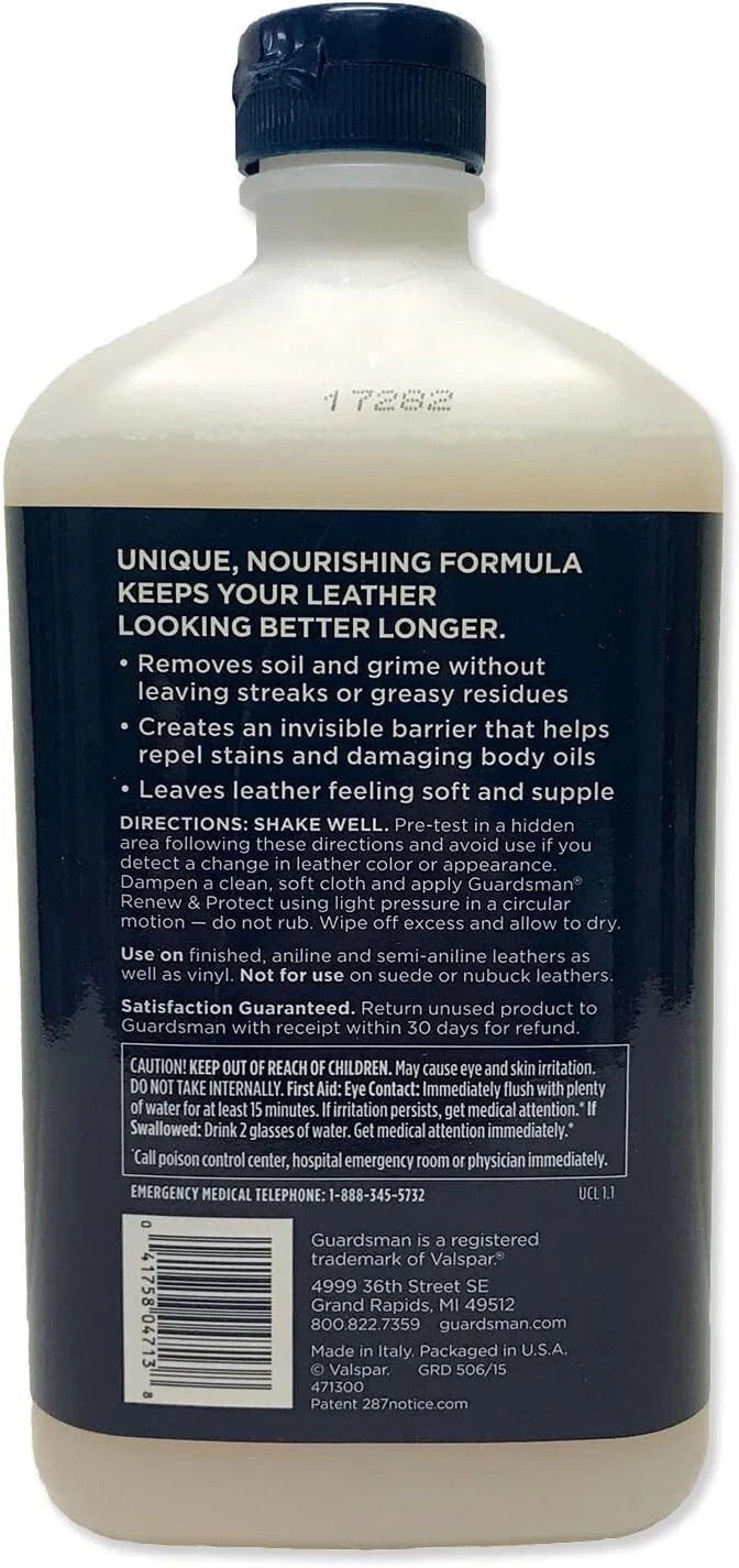 16 oz Guardsman Renew & Protect Leather Cleaner, Conditioner, and ⭐️⭐️⭐️⭐️⭐️