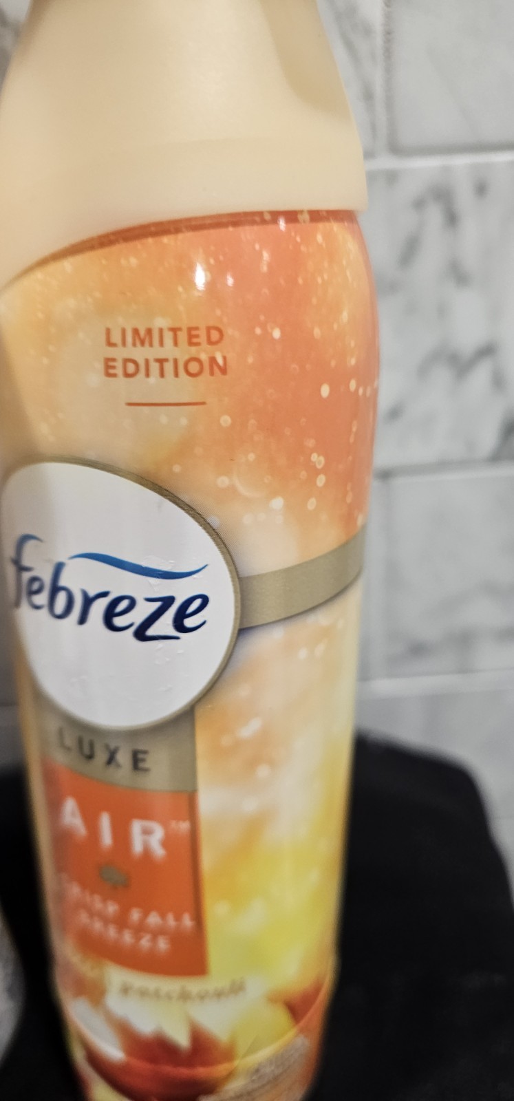 LOT OF 3 Febreze Spray Luxe Air Crisp Fall Breeze Amber Patchouli 8.8OZ NEW