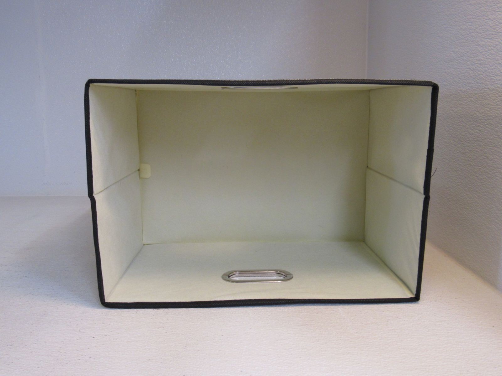 Designer Collapsible Storage Bin with Lid Gray/Black Lightweight and Durable