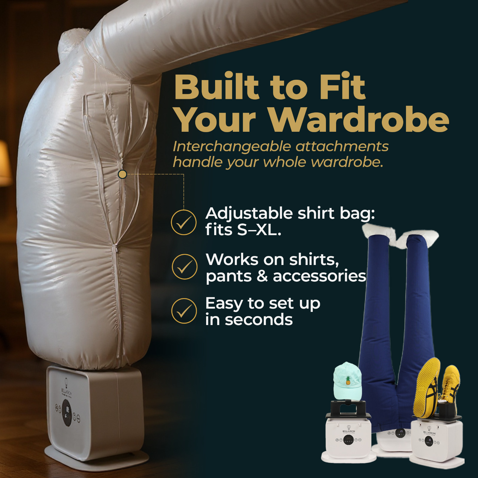Bellairon Hands-Free Automatic Clothes Ironing Machine: 20% OFF!