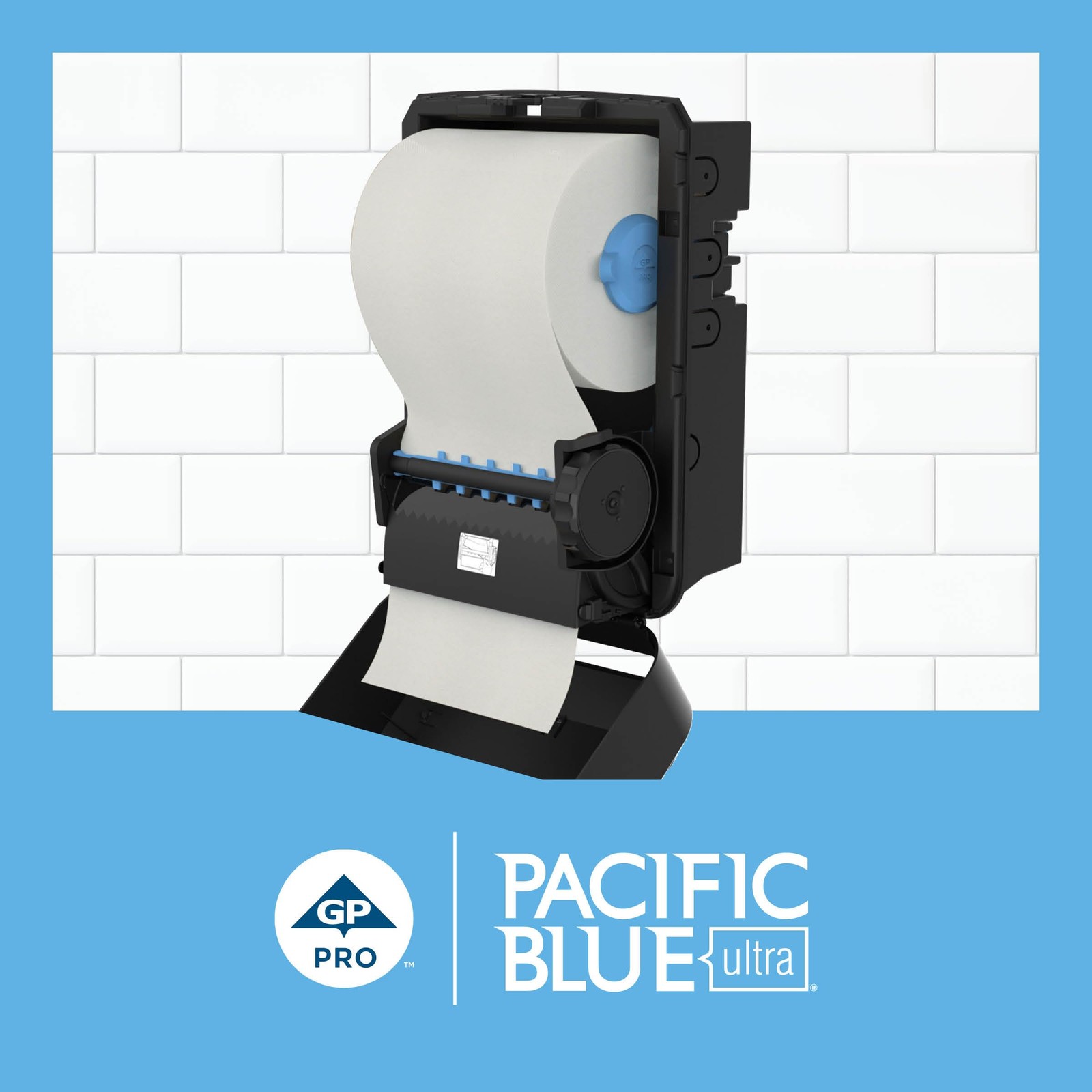 Georgia-Pacific Blue Ultra 8” High-Capacity Recycled Paper Towel Rolls