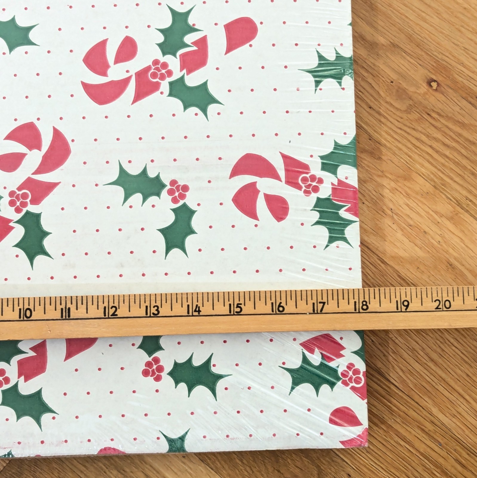 Vintage 90s Cardboard Christmas Wrapping Paper Storage Organizer Box New/Sealed
