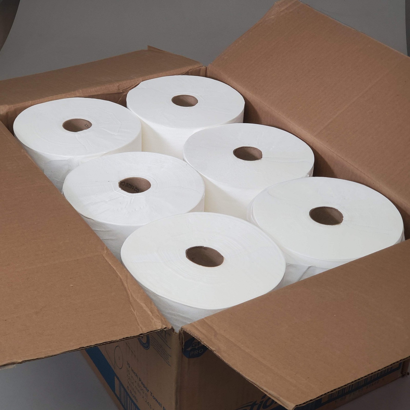 ENMOTION (6 Pack) Paper Towel Rolls 10″ W 800′ L 1.5″ Core White 89460