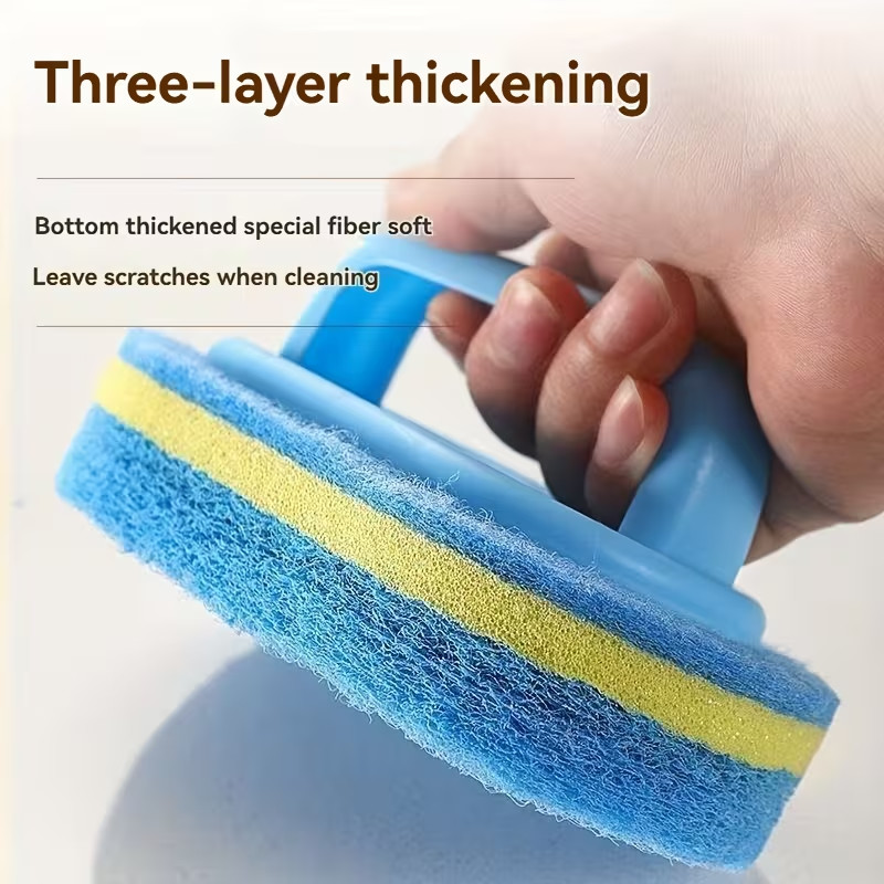 2Pcs Magic Double-Sided Cleaning Sponge Rust Remover Scrub Brush for Kitchen Use