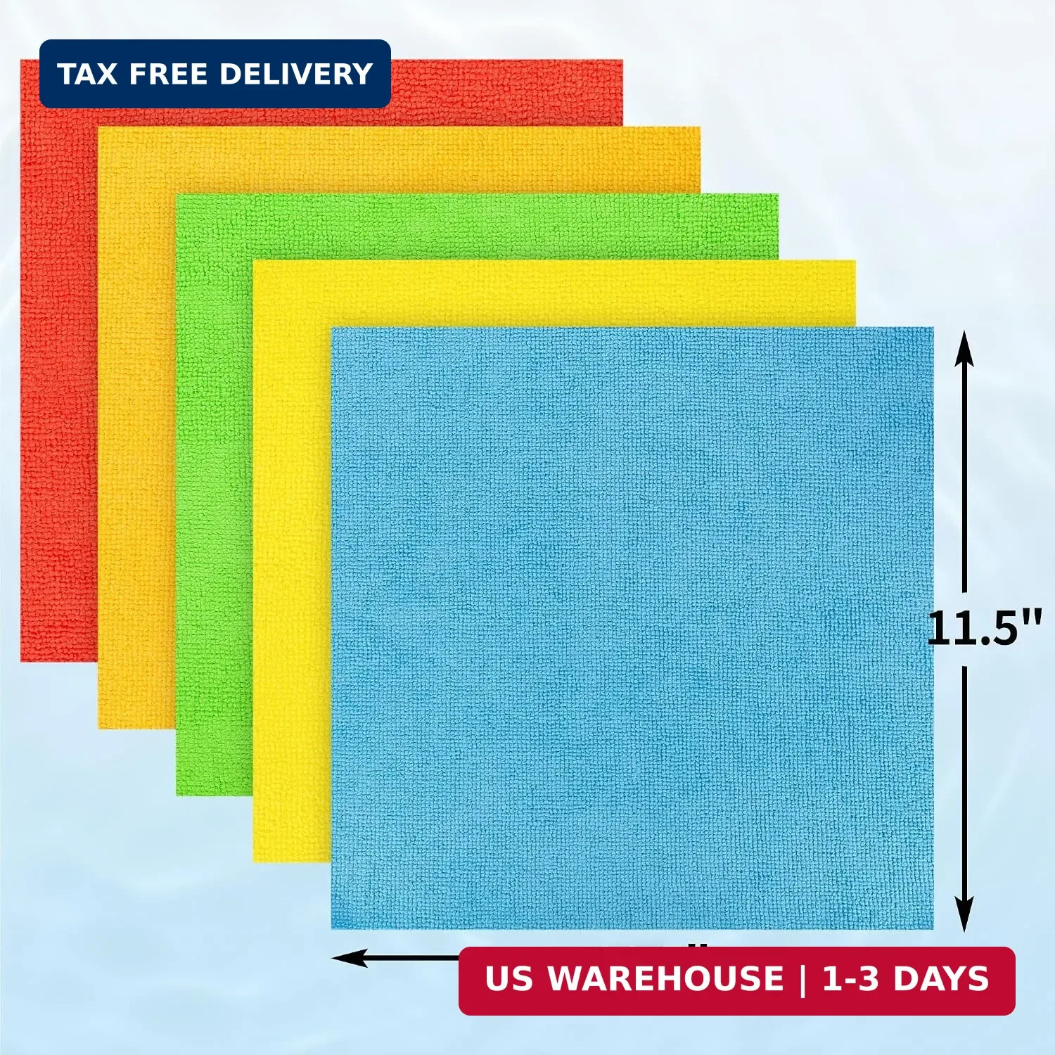 Microfiber Cleaning Cloth, 100 Pack Cleaning Rags Microfiber Towel Bulk Absorben