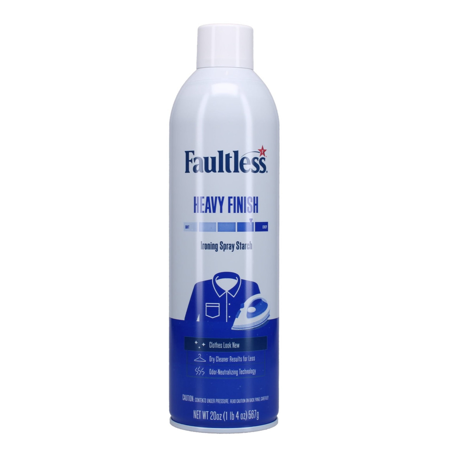 Faultless Heavy Hold Ironing Enhancer Spray Starch – 20 oz (3 Pack)