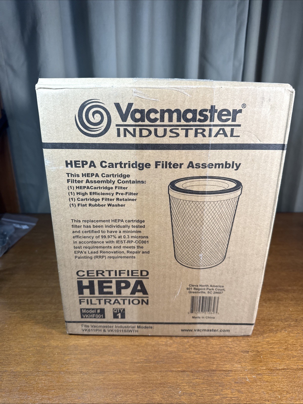 1 pcs VKHF001 Cartridge Filter Assembly for Vacmaster VK811PH & VK1011SIWTH