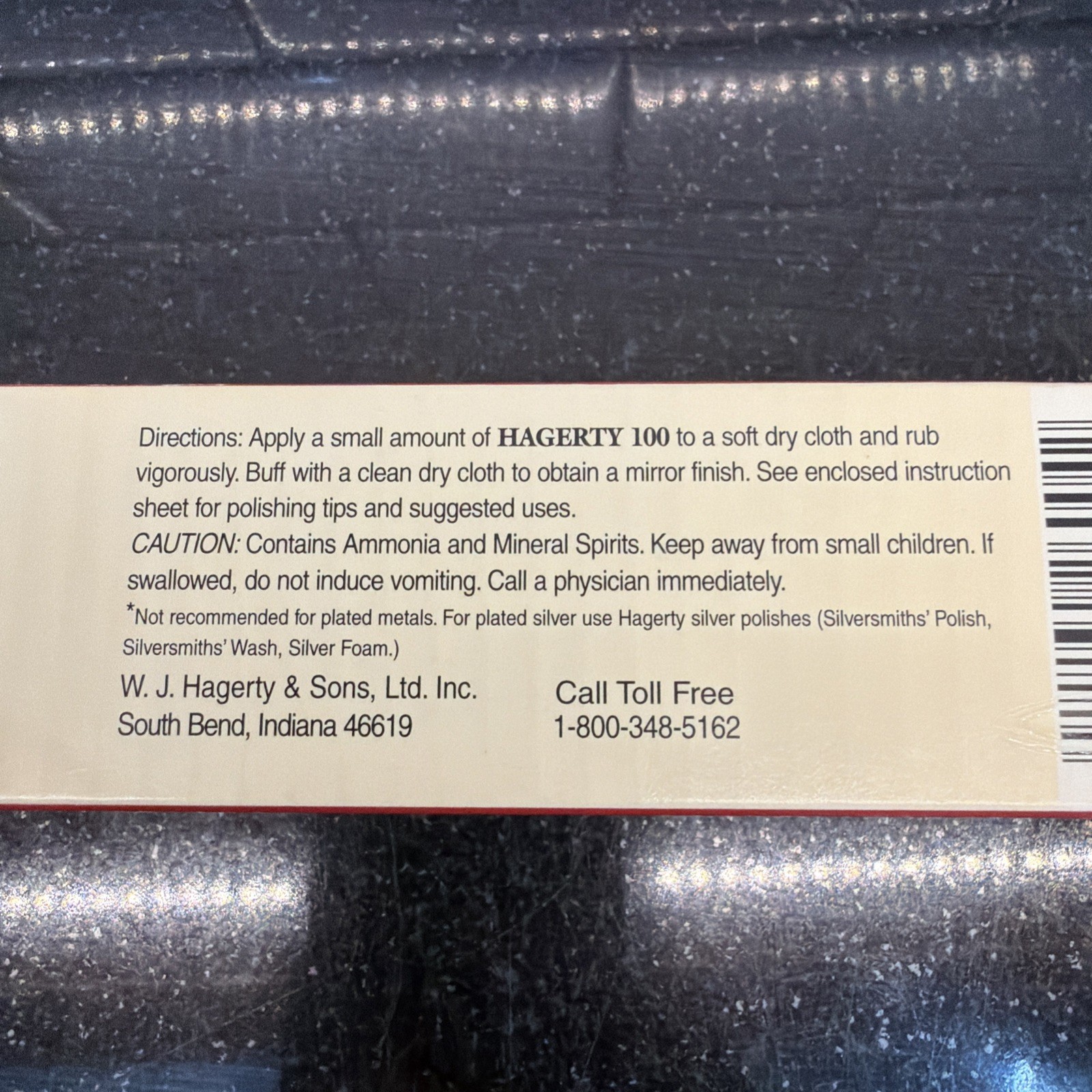 Hagerty 100 All Metal Polish 4 Oz New In Box Vintage Cream Formula Factory Seal