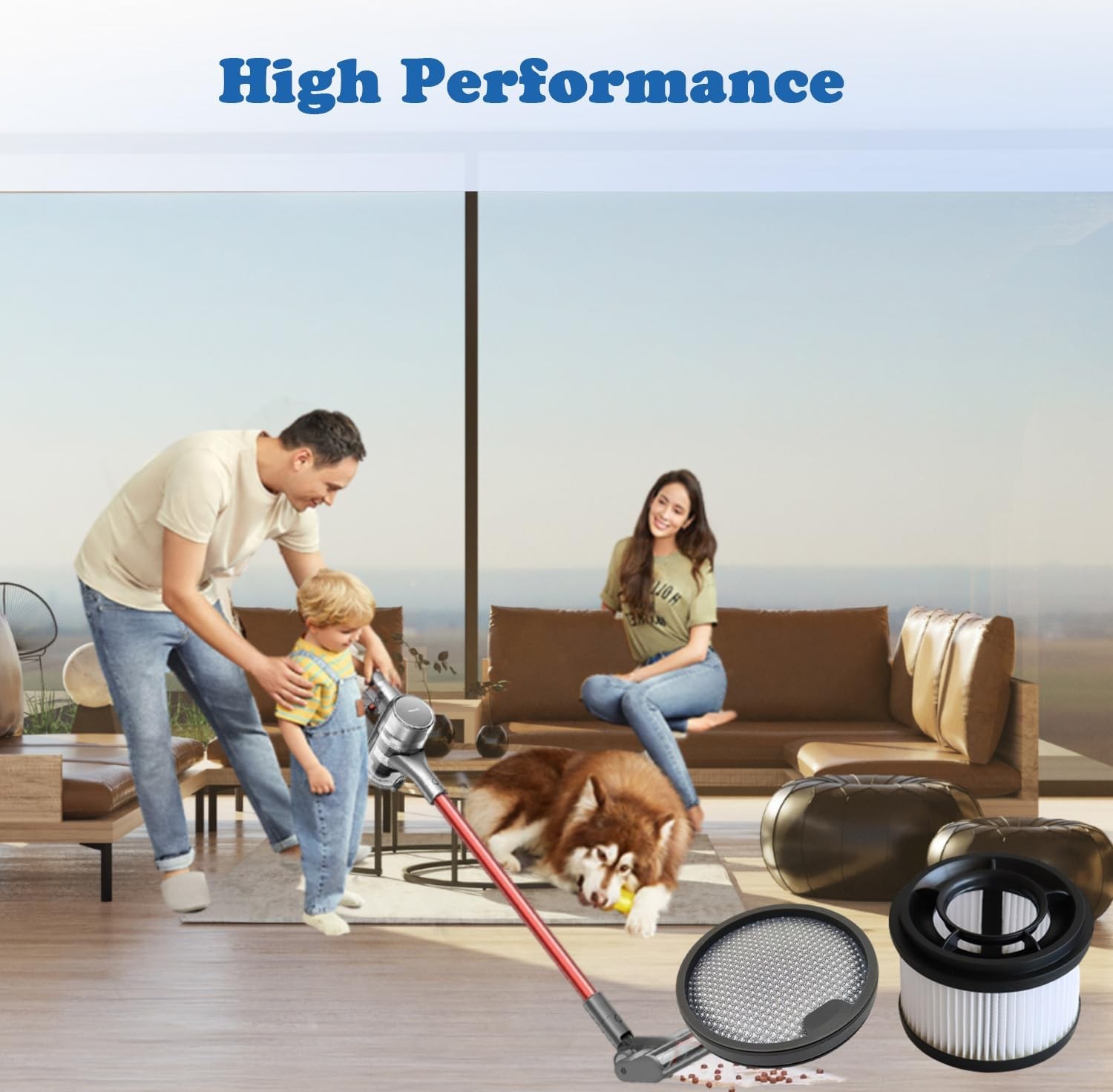 3 Pack Replacement Filter Kit for Dreame T10 T20 T30 Vacuum Cleaner for G9 G10