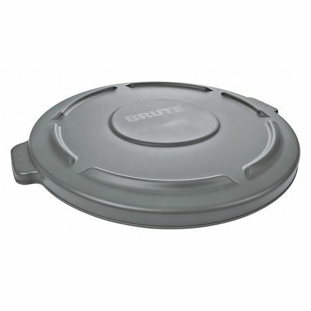 Rubbermaid Fg263100gray Brute Round Gray Trash Can Top