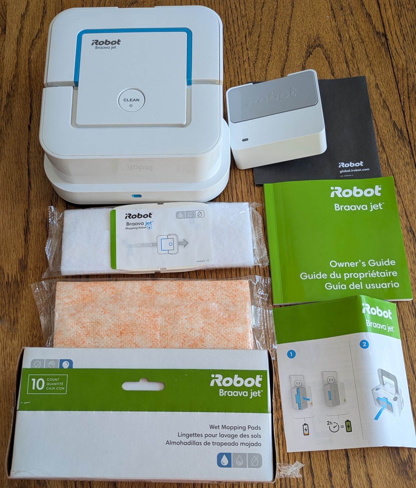 iRobot Braava Jet 240 Robot Mop App Control Precision Spray OPEN BOX Extra PADS