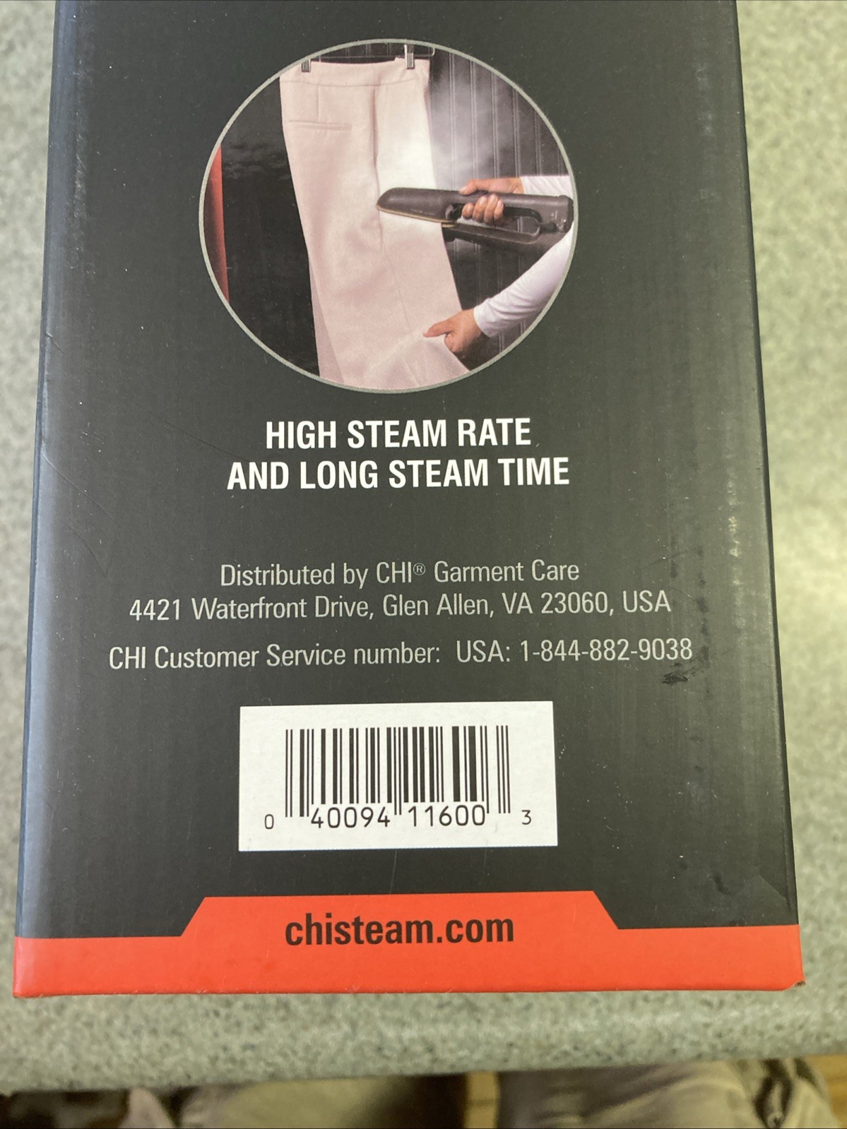 CHI SteamPress 11600 3-in-1 Handheld Garment Steamer 1500 W New
