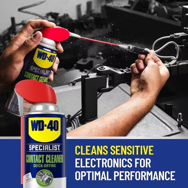 WD-40 11 oz. Contact Cleaner, Quick-Drying Electric Equipment Cleaner with Smart
