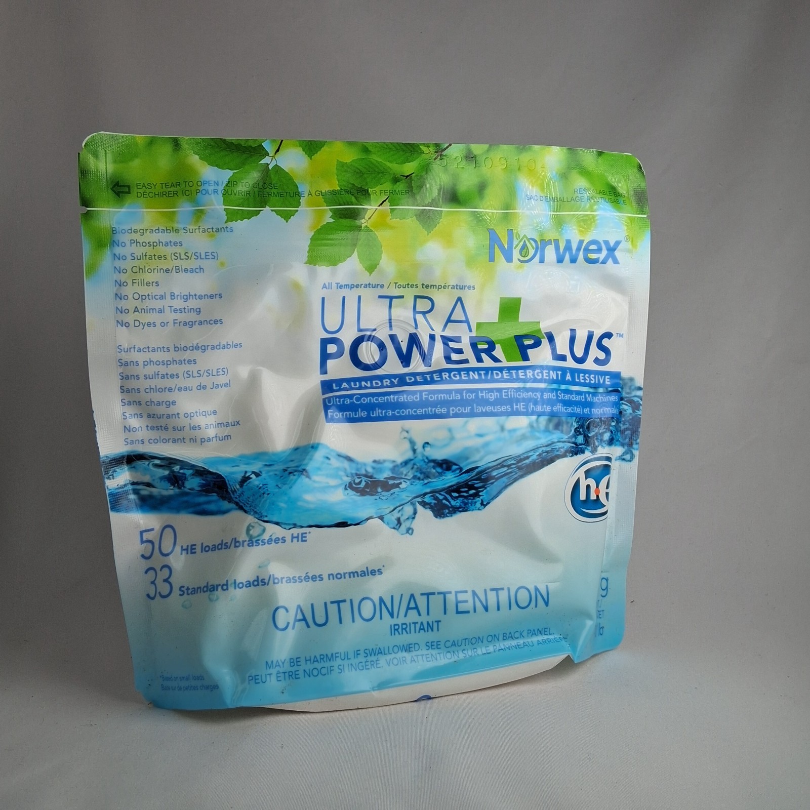 Norwex Ultra Power Plus Laundry Detergent Powder | 50 HE Loads | 1.1lb 500g NEW