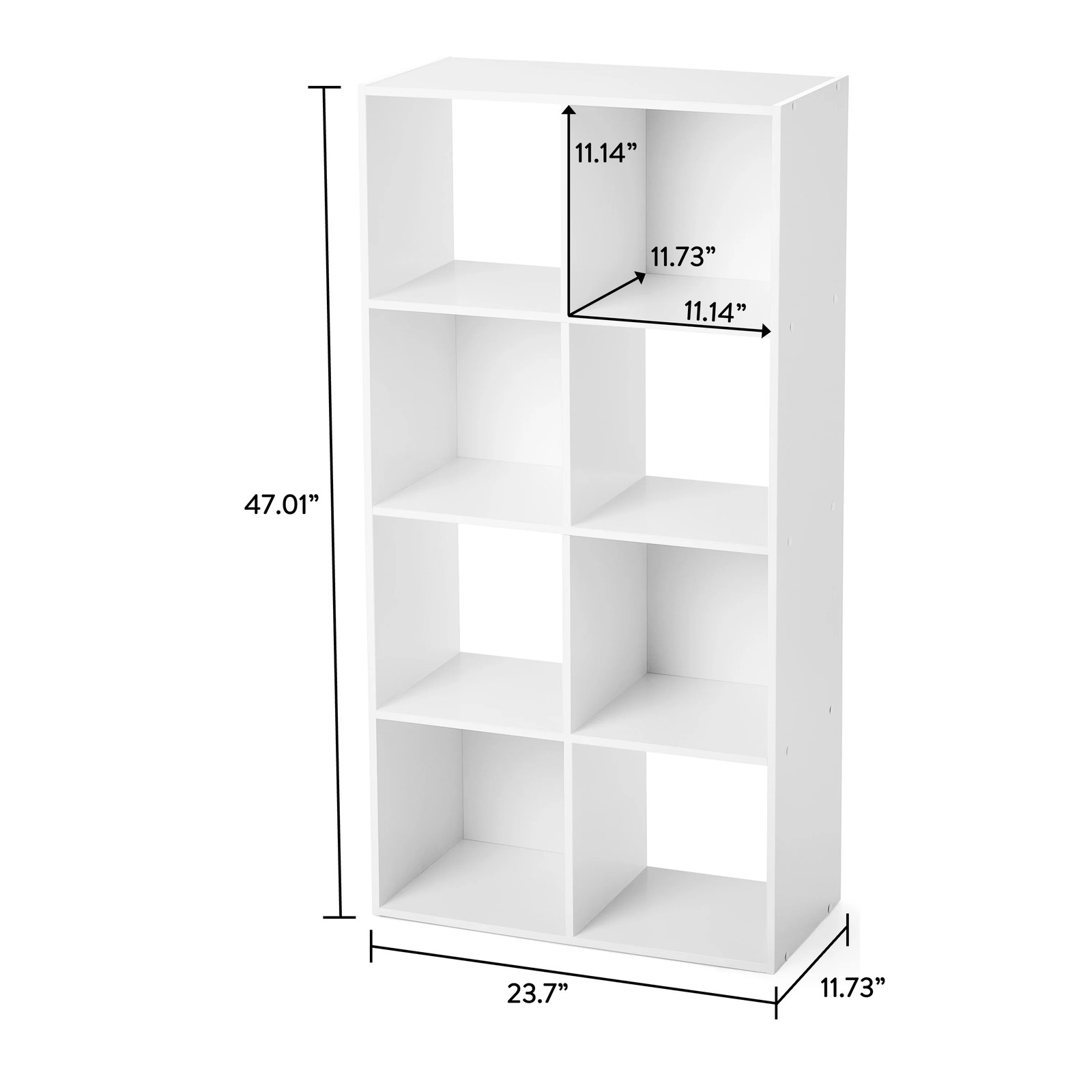 White 8-Cube Modular Storage Unit Mainstays