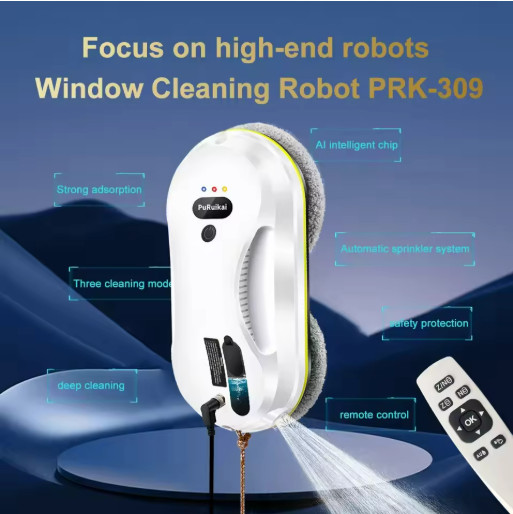 PuRuiKai Window Cleaning Robot Auto Spray Glass Cleaner
