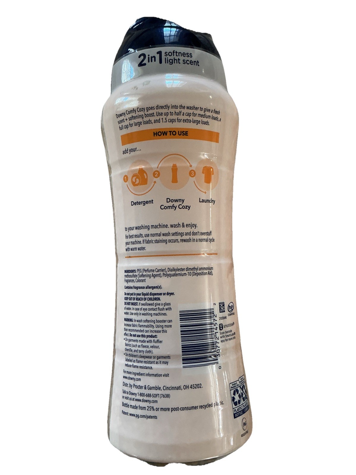 Downy Toasted Vanilla Scent Fabric Softener 25.6 oz – Fresh Laundry Aroma