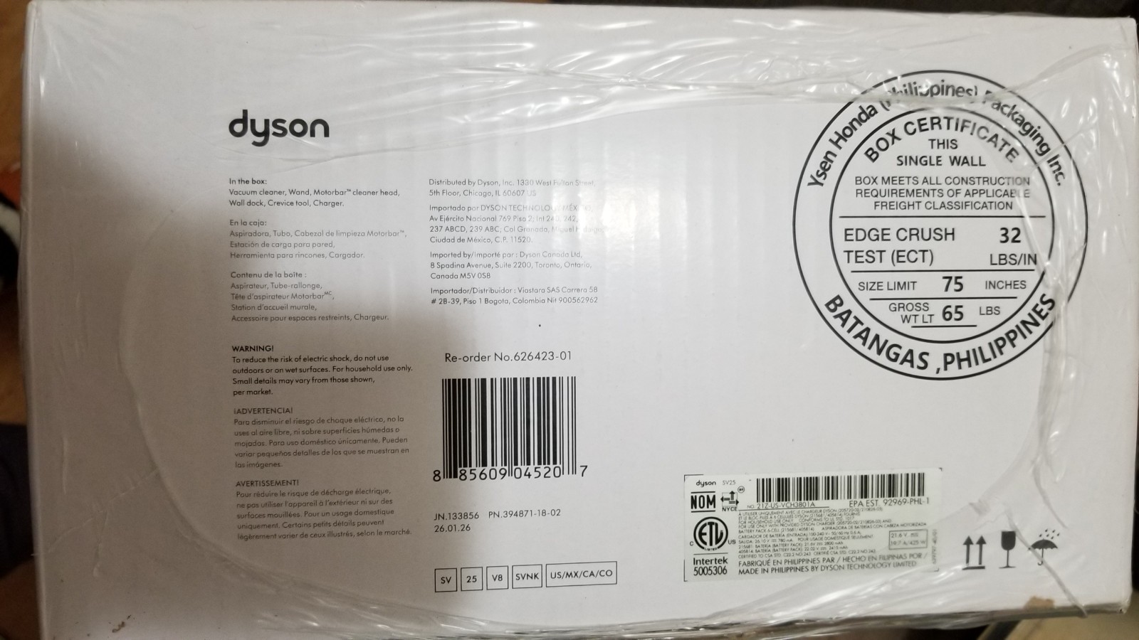Authentic Dyson V8 Cordless Stick Vacuum Cleaner (SV25) 626423-01 – New sealed