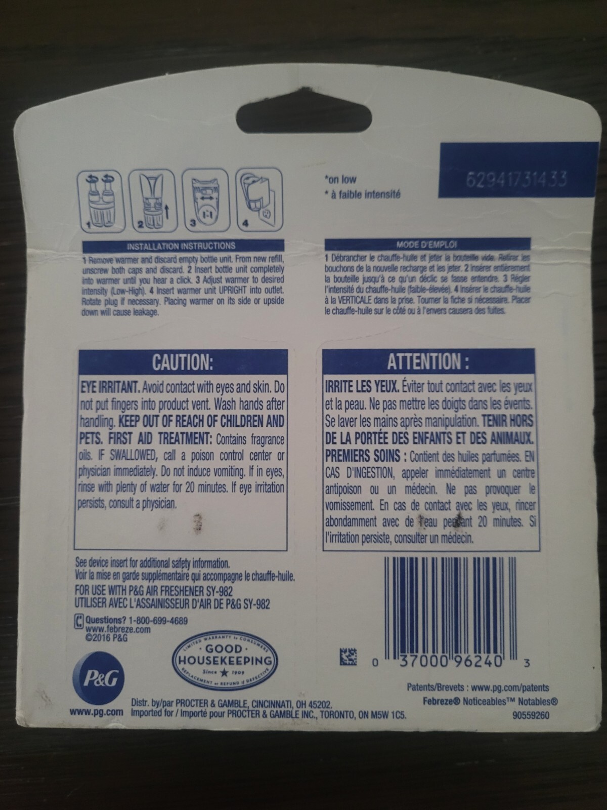 Febreze Plug Noticeable Notables Fresh Fall Pumpkin Scented Oil Refill 2 Refills