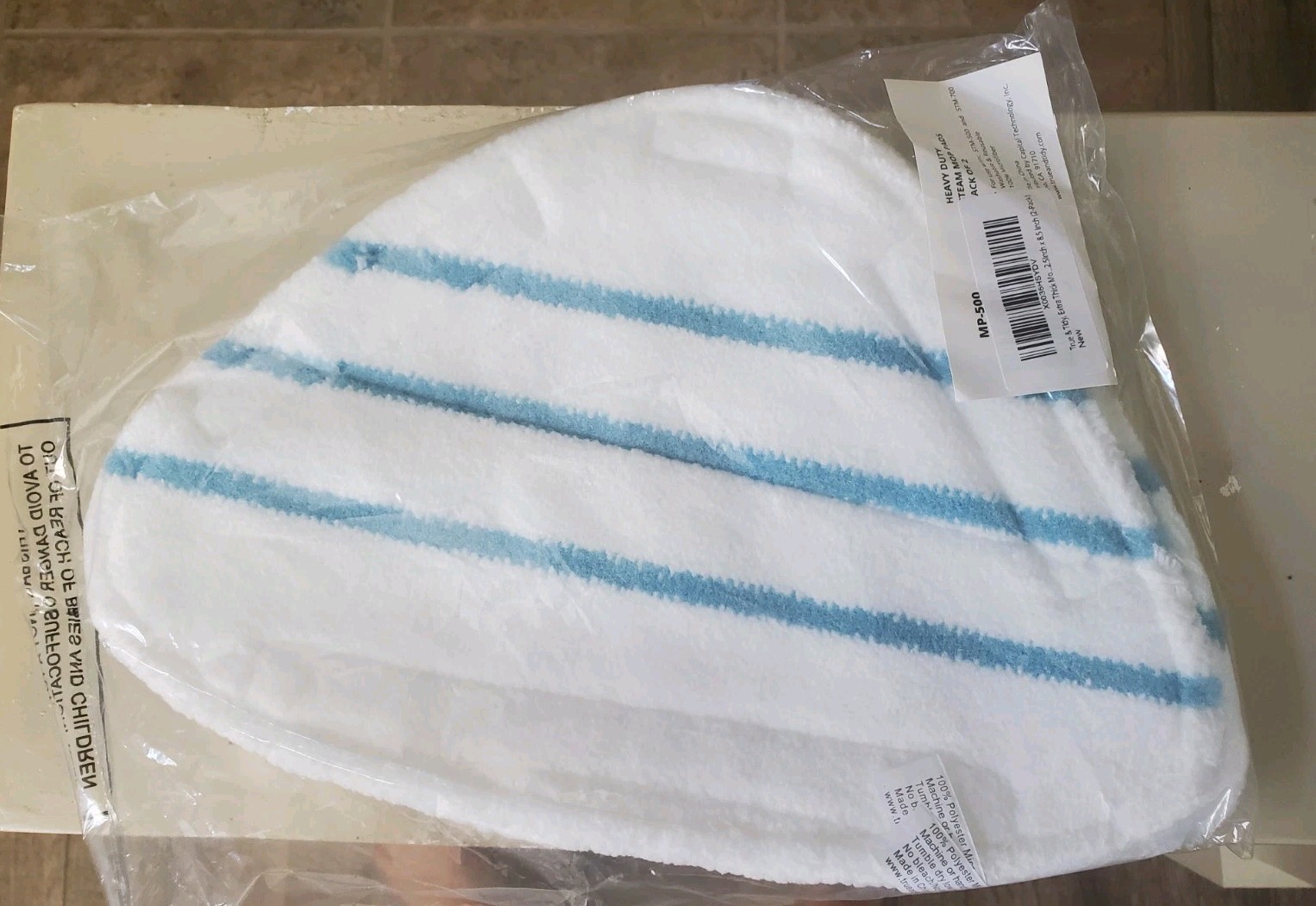 True & Tidy, MP-500 Mop Pad Pack Refill for STM-500, STM-700, 2-pack