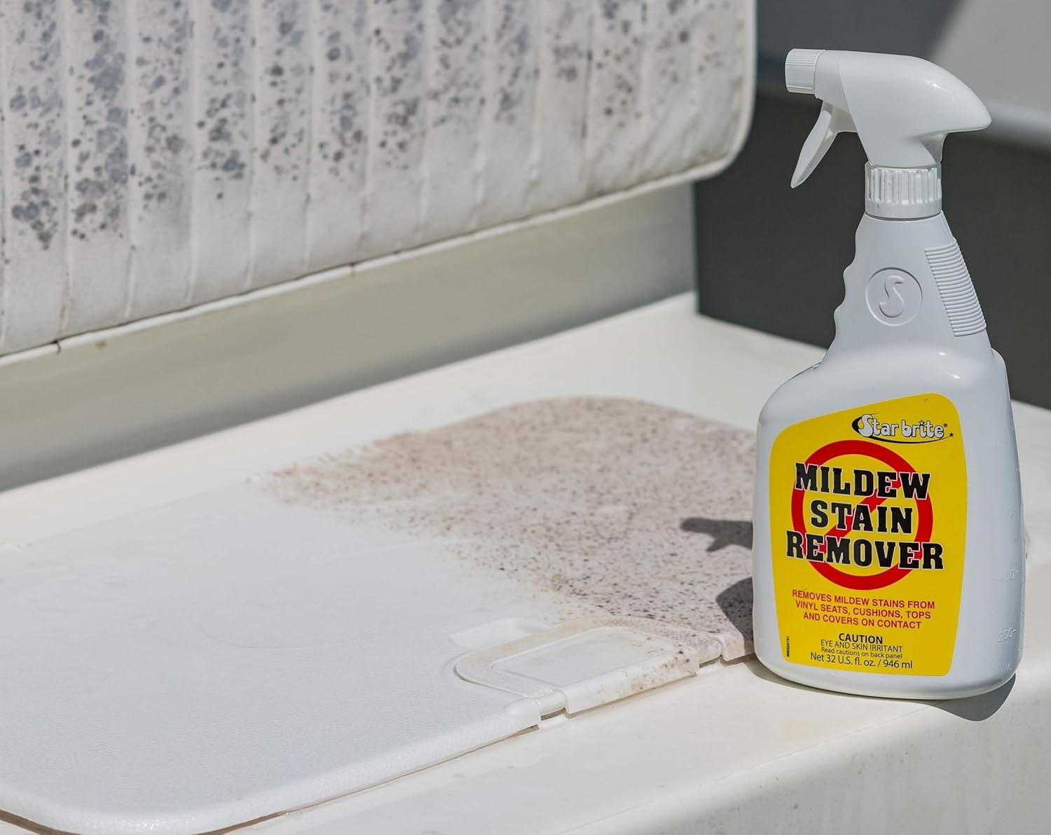 STAR BRITE Professional-Grade Mildew & Mold Stain Remover + Cleaner – Instant Co