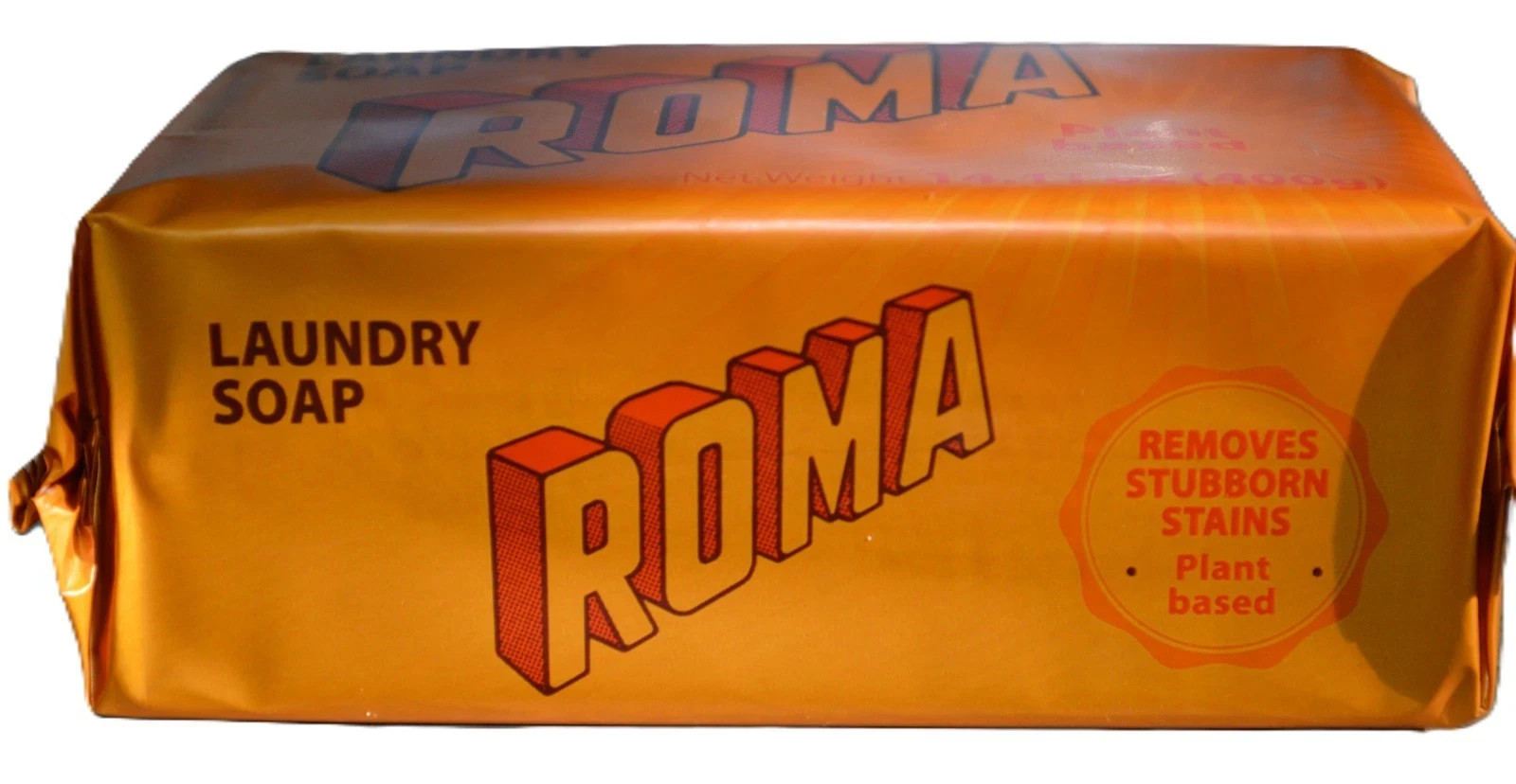 ROMA Laundry Soap Bar 4 Pack 14.11 oz 400g Plant Based Stain Remover Made in Mex